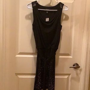 WHBM Black studded dress.
